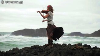 Скрипачка у океана - смотреть видео (2:37)