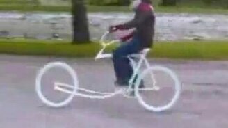 Полупрозрачный велосипед - смотреть видео (2:13)