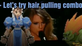 Эмоциональная певица против компьютерных героев - смотреть видео (0:54)