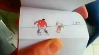 Футбольный нарисованный комикс - смотреть видео (1:07)