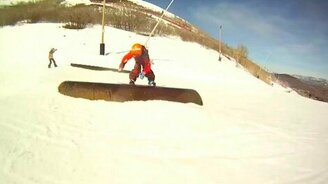 8-летний сноубордист - смотреть видео (1:46)