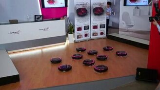 Танец роботов-пылесосов - смотреть видео (1:03)