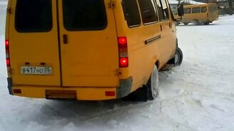 Смелый дрифт на ГАЗели - смотреть видео (1:04)