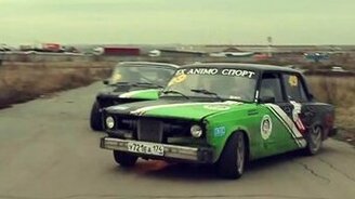 Синхронный дрифт на Жигули - смотреть видео (2:31)