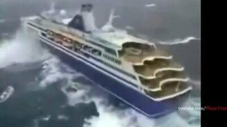 Топ-10 кораблей в шторме - смотреть видео (12:24)