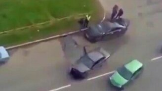 Цензурно описал аварию - смотреть видео (0:29)