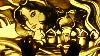 Аладдин - песочная анимация - смотреть видео (1:41)