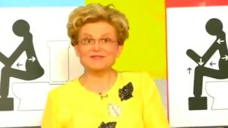 Учимся какать вместе с котом - смотреть видео (1:05)