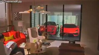 Причудливый гараж миллионера - смотреть видео (2:37)