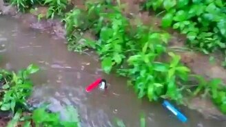 Гонка маркеров в ручье - смотреть видео (2:31)