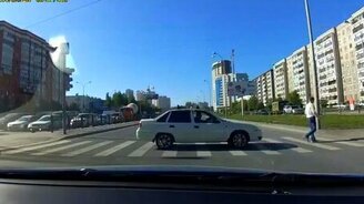 Необычный пешеход - смотреть видео (0:29)