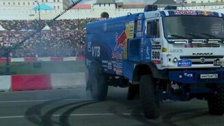 Дрифт на КамАЗе - смотреть видео (2:30)