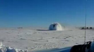 Поезд и снег - смотреть видео (0:18)