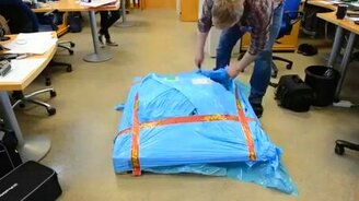 Самая тщательно упакованная посылка - смотреть видео (0:48)