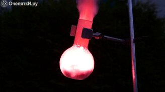 Вулкан в колбе  реакция уничтожения мармеладных конфет - смотреть видео (2:18)