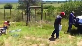 Неожиданная реакция на шутку со змеёй - смотреть видео (2:05)