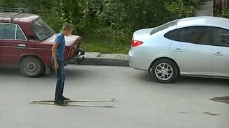 Суровый летний лыжник - смотреть видео (1:35)