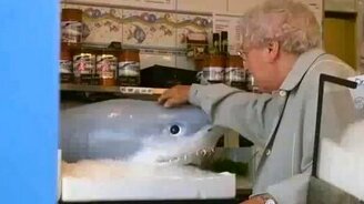 Розыгрыш с акулой - смотреть видео (0:54)