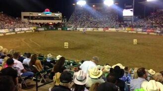 Наездница против мотоциклиста - смотреть видео (0:50)