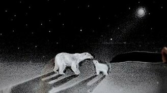 Песочная анимация: белые медведи - смотреть видео (2:26)