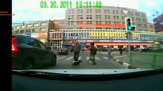 Выжили на пешеходном переходе - смотреть видео (7:21)