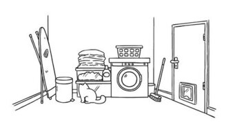 Кот Саймона в прачечной - смотреть видео (2:27)