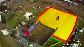 Экстремальные прыжки на батут - смотреть видео (3:15)