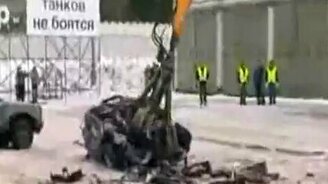 Учения по утилизации автомобилей - смотреть видео (1:40)