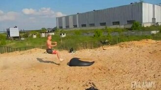 Самые неудачные сальто - смотреть видео (0:21)