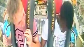 Безумные эмоции на аттракционе - смотреть видео (1:36)