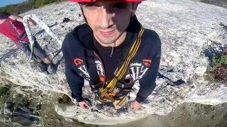 Эмоции от прыжка со скалы - смотреть видео (0:40)