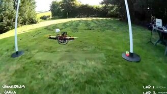 Эпичная гонка квадрокоптеров - смотреть видео (2:46)