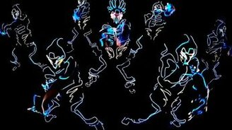 Отличный танец в светящихся костюмах - смотреть видео (2:21)