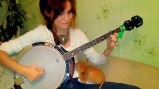 Рыжий котёнок-меломан - смотреть видео (0:31)