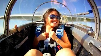 Дебютные полёты на планере - смотреть видео (6:58)