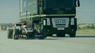 Прыжок с трамплина на фуре - смотреть видео (0:30)