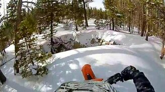 Чуть не угодил в провал - смотреть видео (1:18)