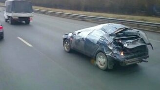 Только на русских дорогах! - смотреть видео (0:16)