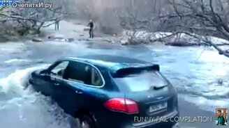 Проверили Порш на проходимость - смотреть видео (0:26)