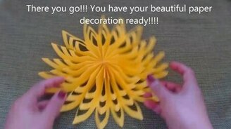 Красивые новогодние цветы из бумаги - смотреть видео (9:43)