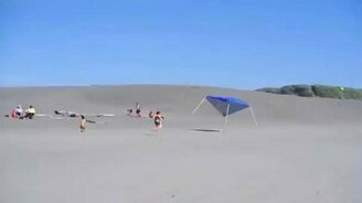 Тент хотел улететь на свободу - смотреть видео (0:32)