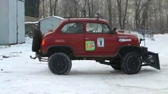 Вездеход-самоделка из горбатого запорожца - смотреть видео (6:54)