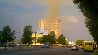 Небольшое торнадо у нас - смотреть видео (0:47)