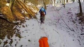 Мотопокатушки по зимней природе - смотреть видео (4:44)