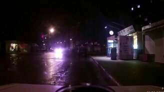 Чихнул - случилась авария - смотреть видео (0:16)