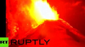 Извержение вулкана Вильяррика - смотреть видео (1:03)