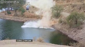 Авария на ралли - смотреть видео (1:05)