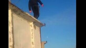 Паркур не получился - смотреть видео (0:25)
