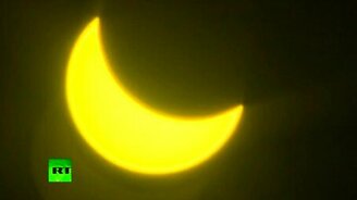 Солнечное затмение за полторы минуты - смотреть видео (1:23)