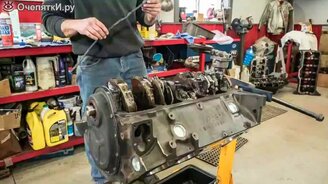 Ускоренный капремонт двигателя - смотреть видео (3:31)